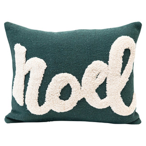 Green Tufted Noel Pillow